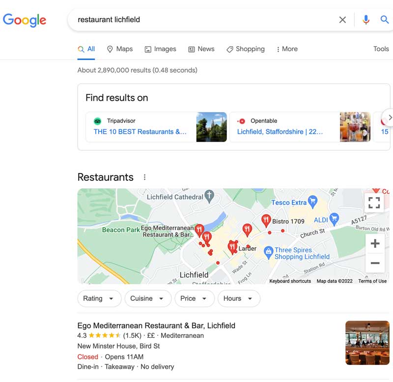 Google My Business Lichfield